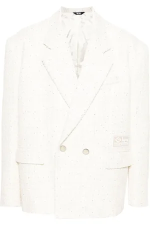 GCDS Sequin-embellished tweed blazer