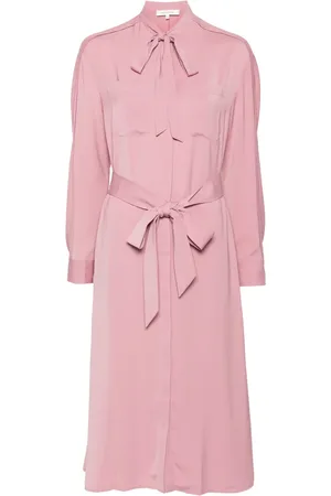Maison Kitsuné Belted midi shirt dress