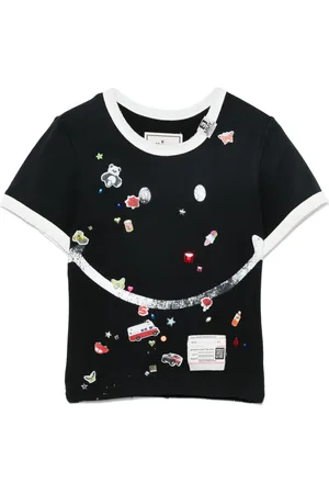 Maison Mihara Yasuhiro Smiley-face print T-shirt