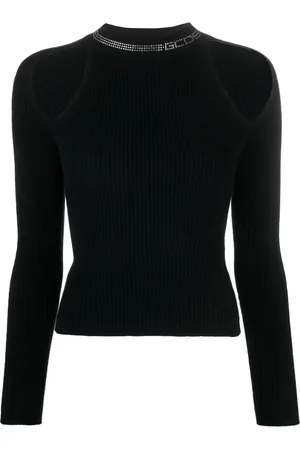GCDS Bling rhinestone-embellished knitted top