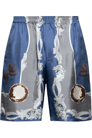 VERSACE Cameo silk shorts