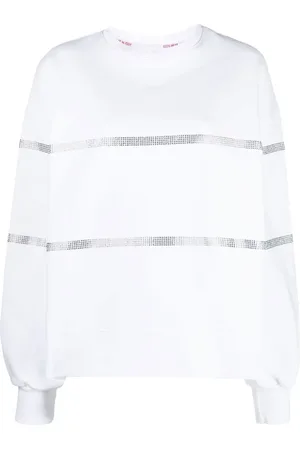 GCDS Crystal-embellished cotton sweatshirt