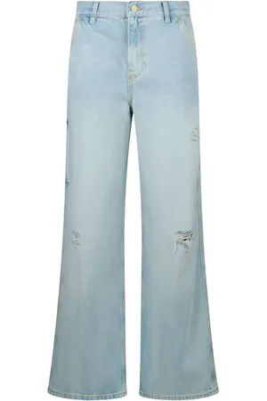 Liu Jo Distressed wide-leg jeans