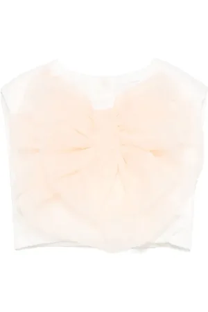 MISS GRANT Bow-embellished top