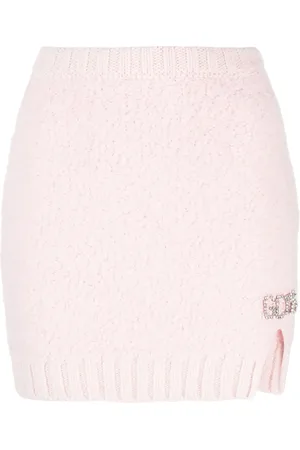 GCDS Hairy logo-plaque miniskirt