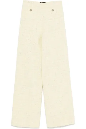 Maje Tweed straight-leg trousers