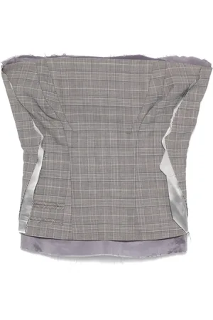 OTTOLINGER Plaid-check corset