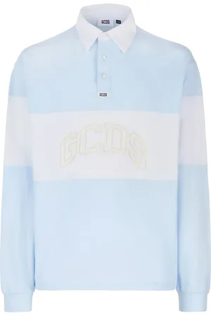 GCDS Logo-embroidered cotton polo shirt