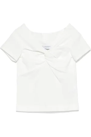 PHILOSOPHY DI LORENZO SERAFINI Knot-detail T-shirt