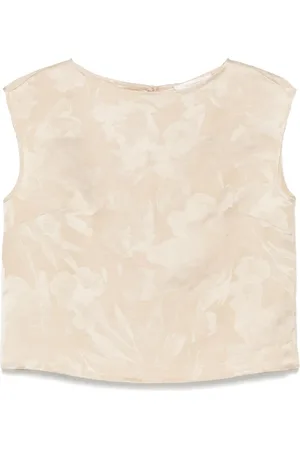 Incotex Floral-jacquard tank top