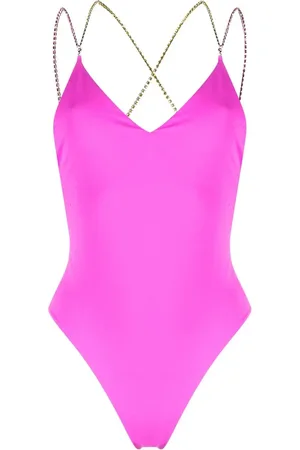 GCDS Crystal-embellished strap one-piece