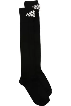 Simone Rocha Crystal-embellished socks