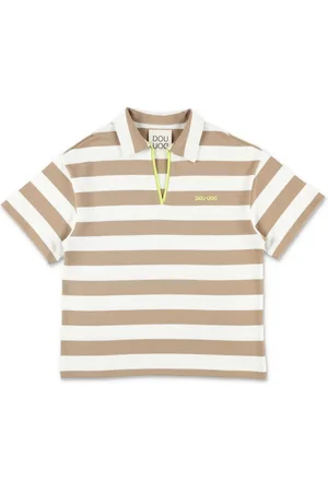 DOUUOD KIDS Striped polo shirt