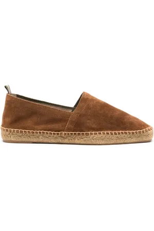 Castaner Braided-raffia suede espadrilles