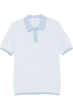 Sandro Square Cross-jacquard polo shirt