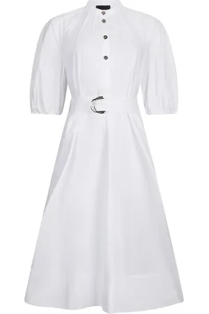 Liu Jo Puff-sleeve belted dress
