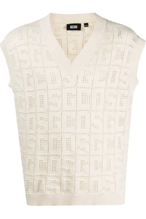 GCDS Monogram macramé gilet