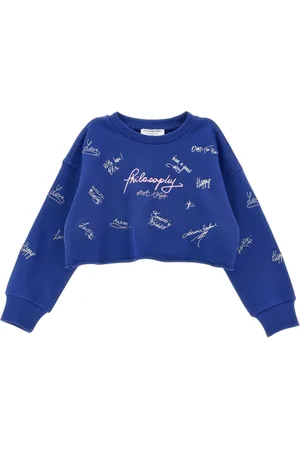 PHILOSOPHY DI LORENZO SERAFINI Slogan-embroidered sweatshirt