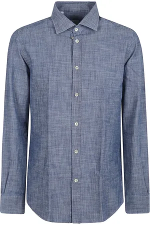 ELEVENTY Button-down chambray shirt