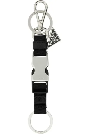 Prada Logo-engraved keyring
