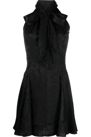 VERSACE Barocco-jacquard satin minidress