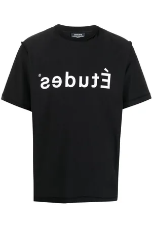 Etudes Reversed logo-print detail T-shirt