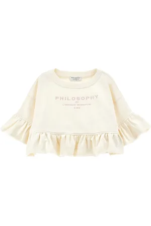 PHILOSOPHY DI LORENZO SERAFINI Logo-embroidered cotton-blend sweatshirt