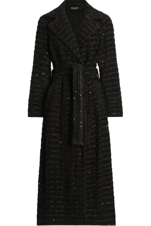 Dolce & Gabbana Sequin-embellished tweed coat