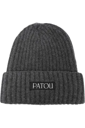 Patou Logo-patch ribbed beanie