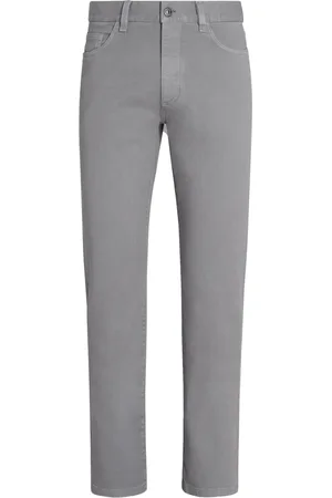 Ermenegildo Zegna Logo-patch mid-rise jeans