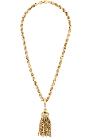 Monet 1970s tassel pendant necklace