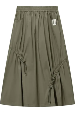 Musium Div. Gathered-detail midi skirt