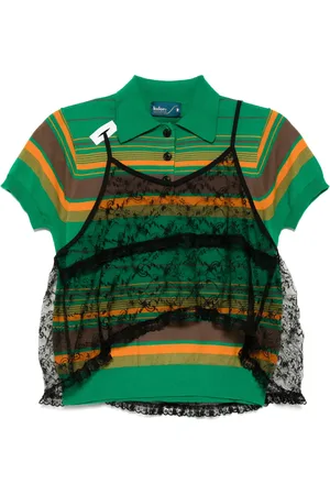 Kolor Strip polo tops