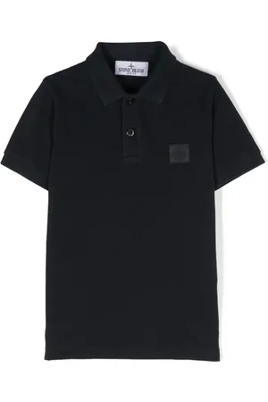 Stone Island Compass-patch cotton polo
