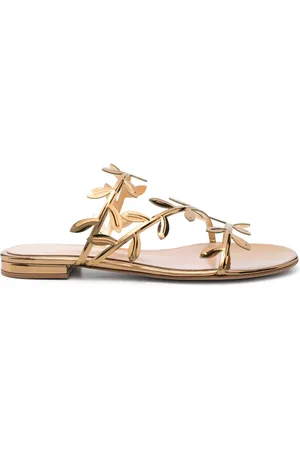 Gianvito Rossi Flavia leather flat sandals