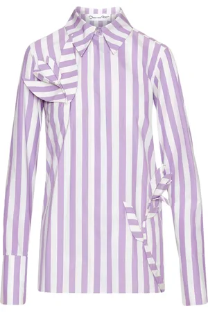 Oscar de la Renta Striped appliqué shirt