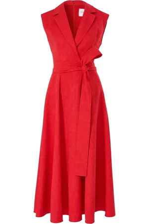 Carolina Herrera Sleeveless belted trench dress