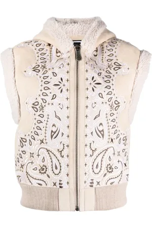 Philipp Plein Bandana-print sleeveless jacket