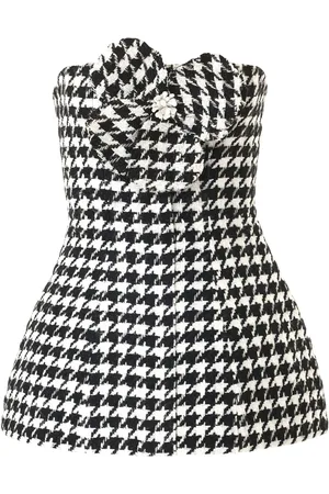 Carolina Herrera Houndstooth-pattern top