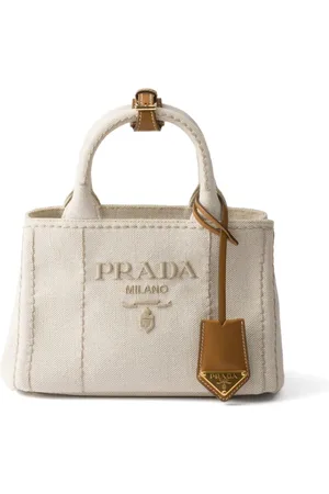 Prada Mini logo-embroidered tote bag