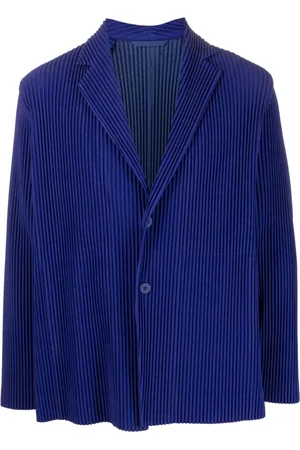 Issey Miyake Ribbed single-breasted blazer