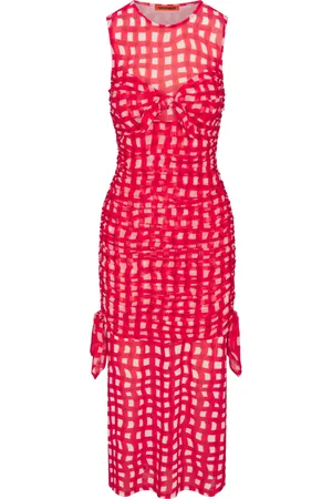 SIMON MILLER Sonora mesh midi dress