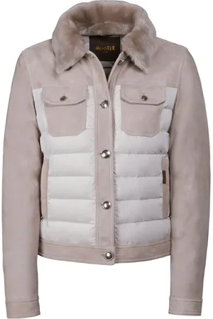 MOORER Shearling padded jacket