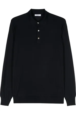Boglioli Fine-knit polo shirt