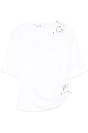 CHRISTOPHER ESBER Quartz-embellishment crop top