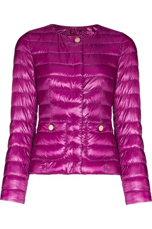 HERNO Quilted-finish fitted jacket