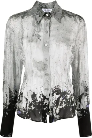 The Attico Lily abstract-print shirt