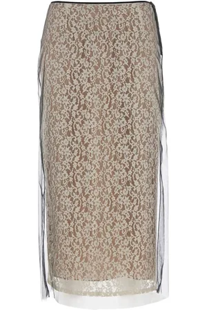 Fendi Layered midi skirt