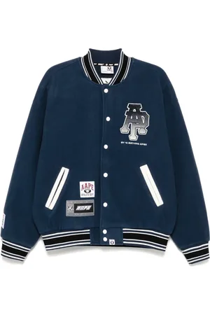 A Bathing Ape Logo varsity jacket