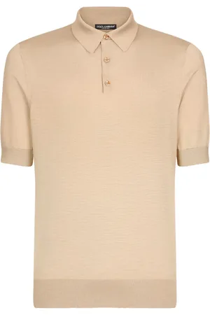 Dolce & Gabbana Short-sleeve silk polo shirt